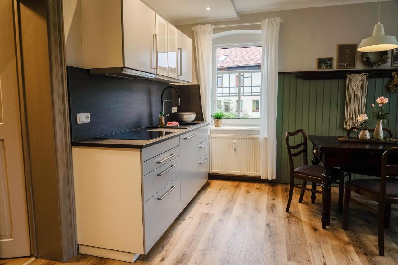Urlaubsfreude Biedermann Haus Gluecksstein Ferienwohnung Smaragd Bad Schandau Exterior photo